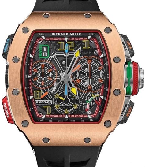 richard mille rm 65-01 gold|rm 65 01 price.